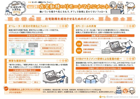 在宅勤務のマネジメントは大丈夫？姿が見えないオペレーターを上手に管理するコツ