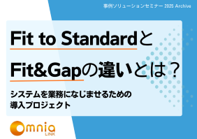 「Fit to Standard」と「Fit & Gap」